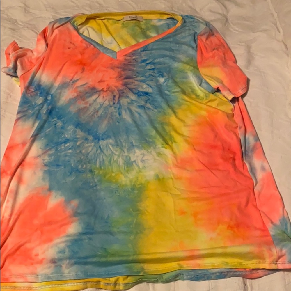 Riah Fashion Tie Dye Top Never Worn XL